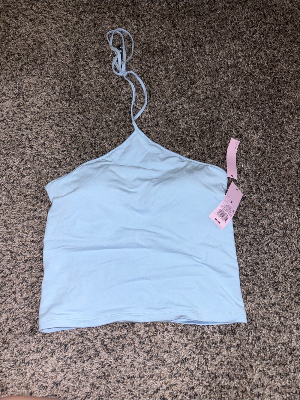 Wild Fable White Square Neck Tee & Light Blue Halter Tank Set - Picture 6 of 11